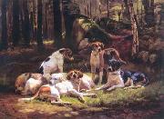 Carlo Saraceni Dogs USA oil painting artist